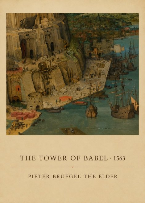 Pieter Bruegel The Tower of Babel VI No6 - Affiche