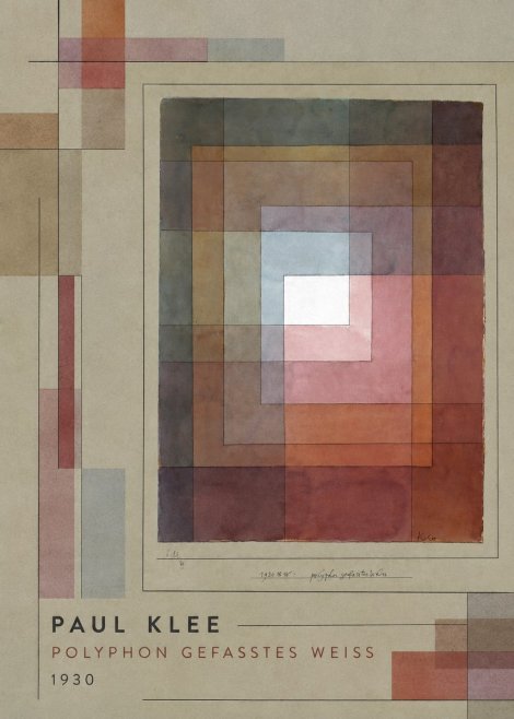 Paul Klee Polyphon Gefasstes Weiss No2 - Affiche
