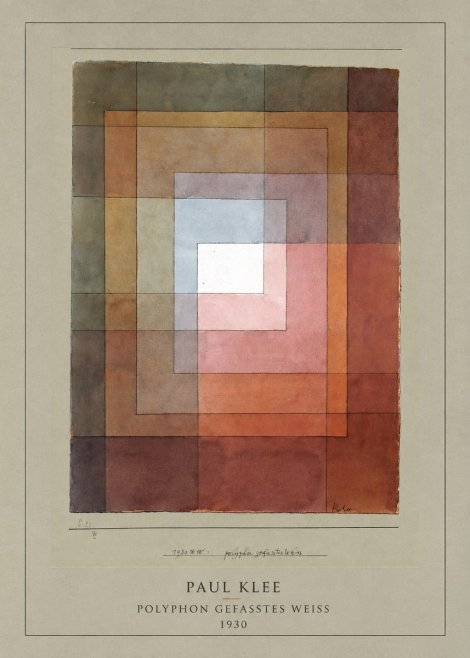 Paul Klee Polyphon Gefasstes Weiss No4 - Affiche