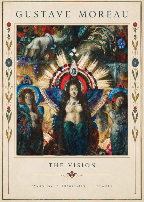 Gustave Moreau L'apparition I No5 - Affiche