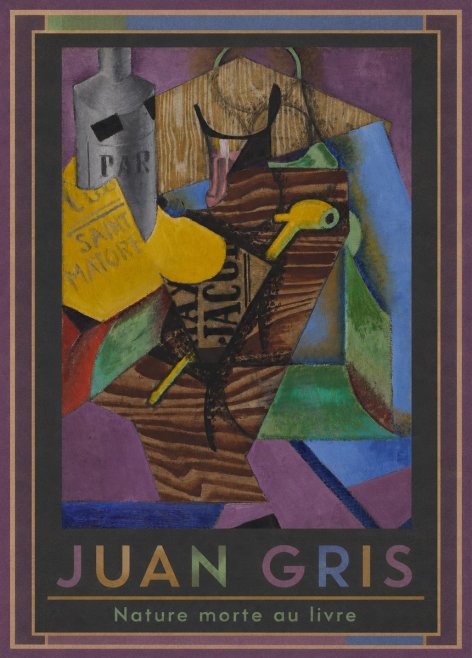Juan Gris Nature Morte Au Livre No1 - Affiche