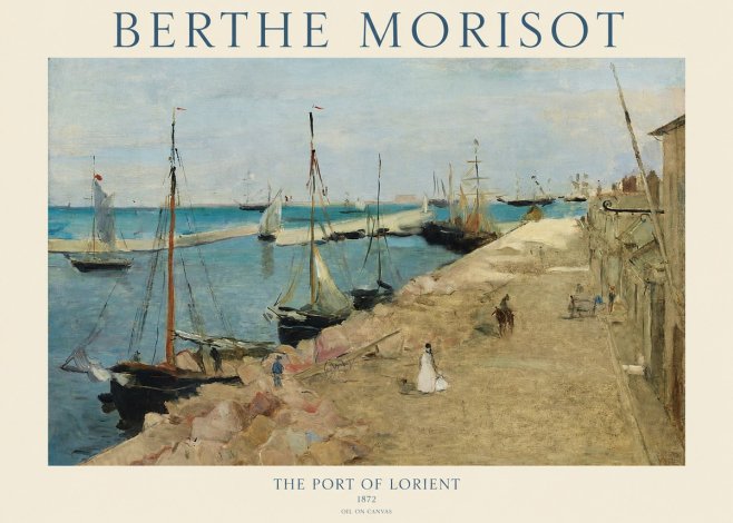 Berthe Morisot The Port of Lorient No1 - Affiche