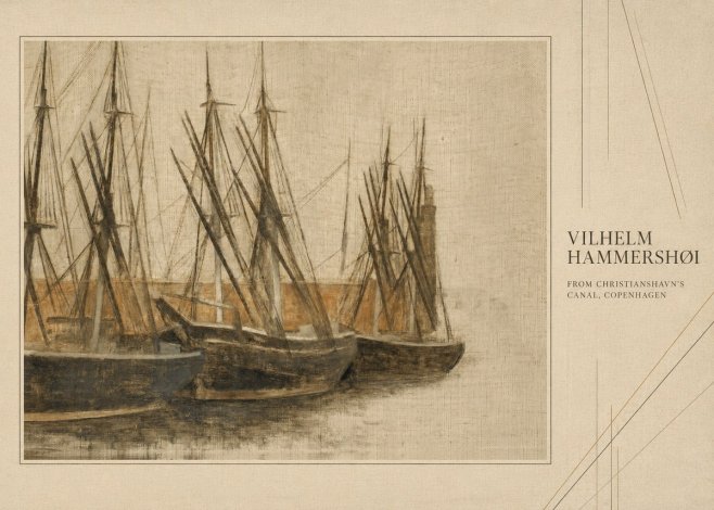 Vilhelm Hammershøi From Christianshavn's Canal, Copenhagen No4 - Affiche