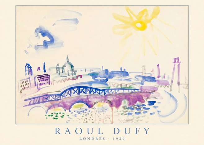Raoul Dufy Londres - 1929 No4 - Affiche