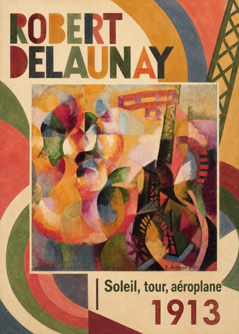 Robert Delaunay Soleil, Tour, Aéroplane No2 - Affiche
