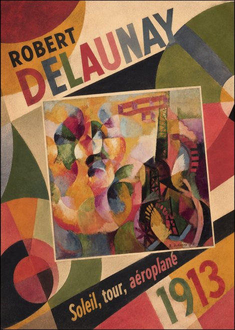 Robert Delaunay Soleil, Tour, Aéroplane No6 - Affiche