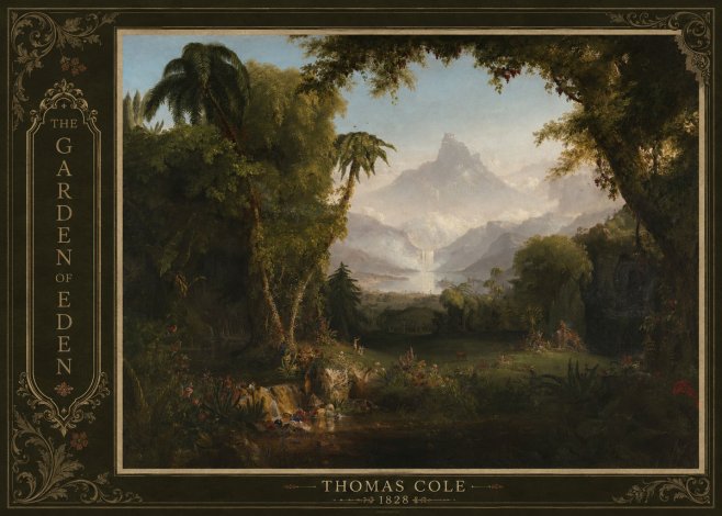 Thomas Cole The Garden of Eden I No2 - Affiche