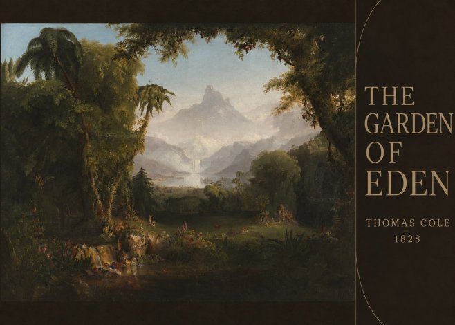 Thomas Cole The Garden of Eden I No4 - Affiche