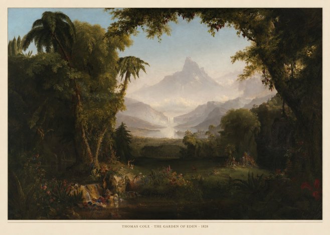 Thomas Cole The Garden of Eden I No6 - Affiche
