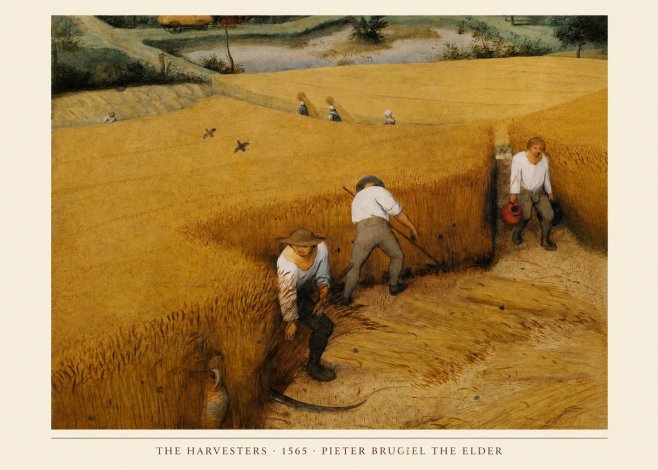 Pieter Bruegel The Harvesters IV No4 - Affiche