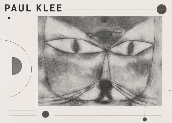 Paul Klee Cat and Bird No3 - Affiche