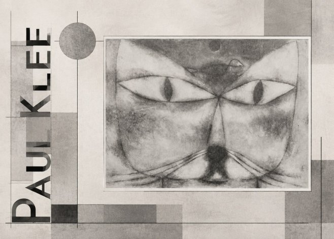 Paul Klee Cat and Bird No6 - Affiche