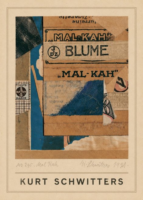 Kurt Schwitters Mal Kah No4 - Affiche