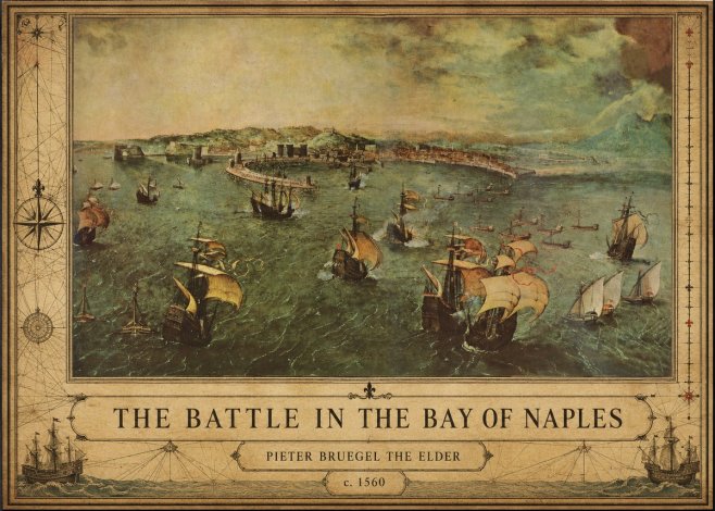 Pieter Bruegel The Battle in the Bay of Naples No2 - Affiche
