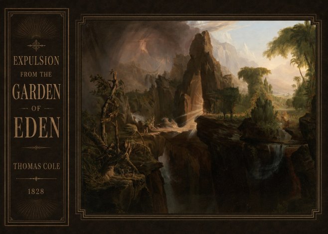 Thomas Cole Expulsion from the Garden of Eden I No2 - Affiche