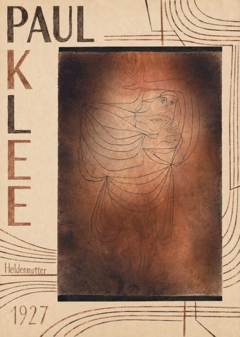 Paul Klee Heldenmutter No5 - Affiche