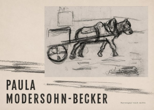 Paula Modersohn-Becker Karrengaul Nach Rechts No4 - Affiche