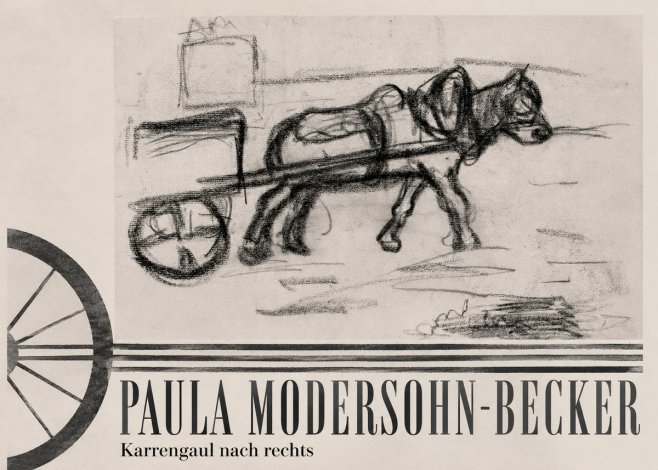 Paula Modersohn-Becker Karrengaul Nach Rechts No6 - Affiche