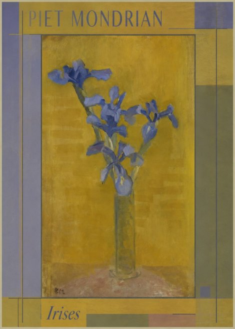 Piet Mondrian Irises No1 - Affiche