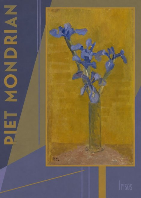 Piet Mondrian Irises No4 - Affiche