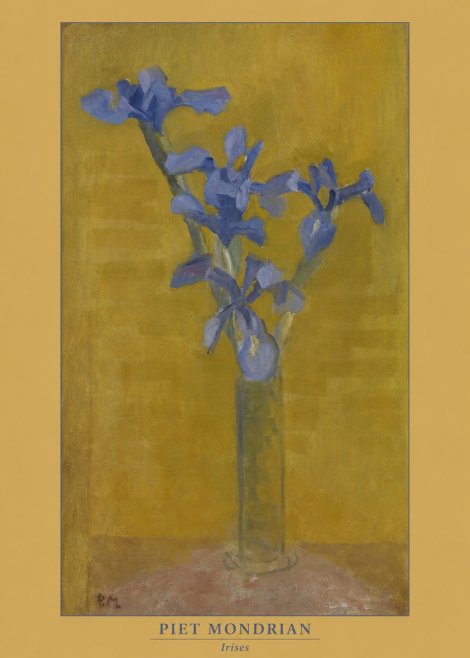 Piet Mondrian Irises No6 - Affiche