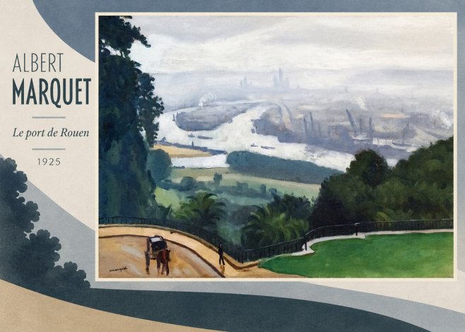 Albert Marquet Le Port De Rouen No2 - Affiche