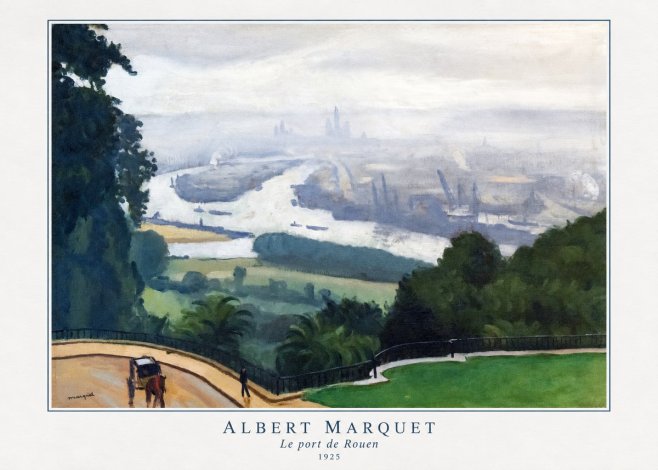 Albert Marquet Le Port De Rouen No4 - Affiche