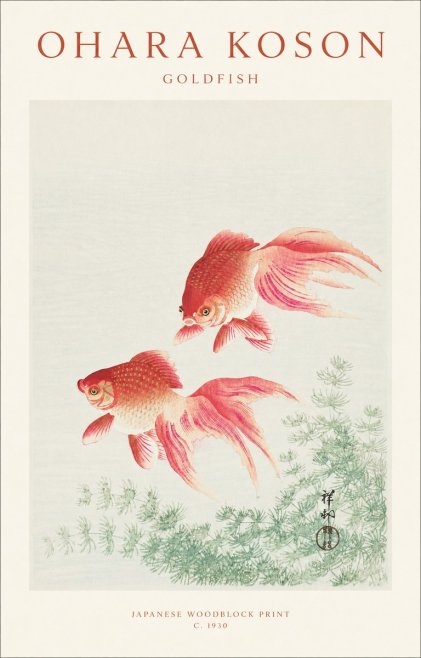 Ohara Koson Goldfish No1 - Affiche