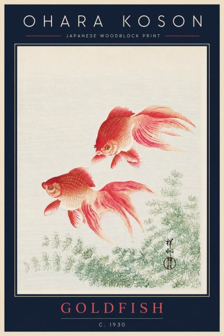 Ohara Koson Goldfish No5 - Affiche