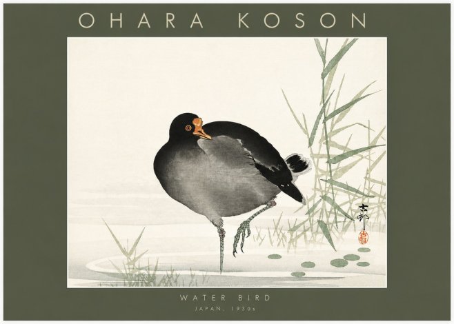 Ohara Koson Water Bird No2 - Affiche