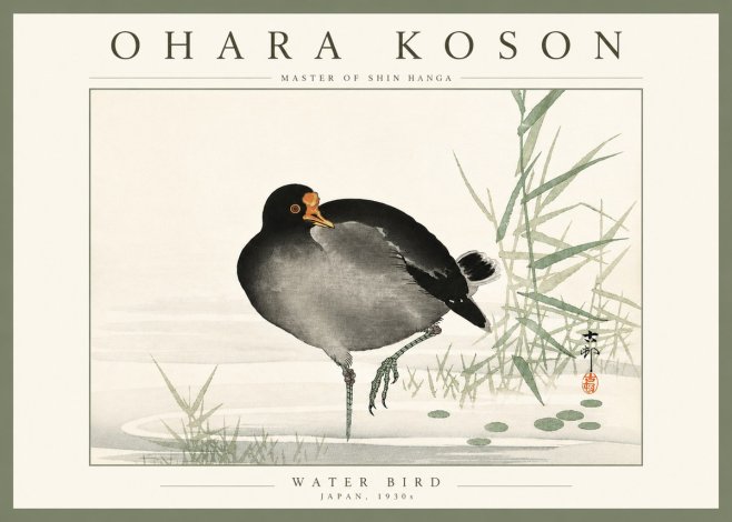 Ohara Koson Water Bird No4 - Affiche