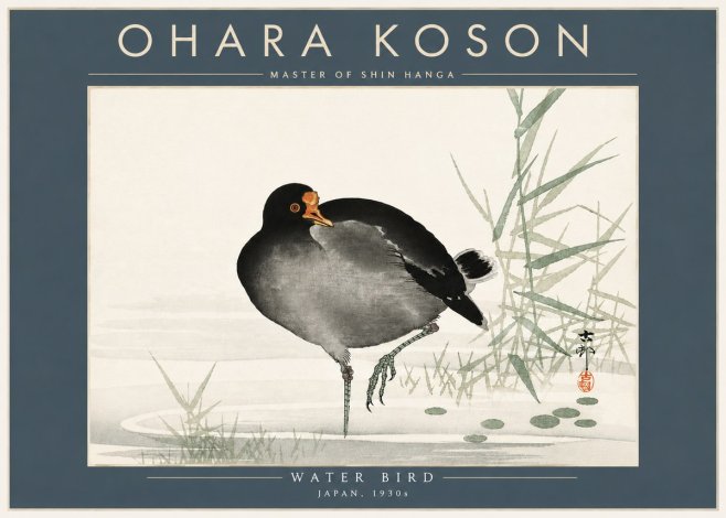 Ohara Koson Water Bird No5 - Affiche