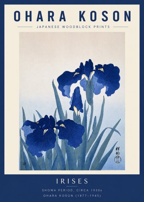 Ohara Koson Iris Es No2 - Affiche