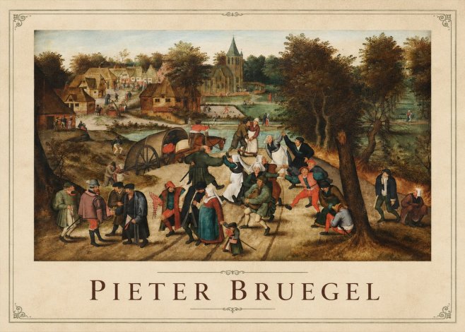 Pieter Bruegel The Peasant Dance I No1 - Affiche