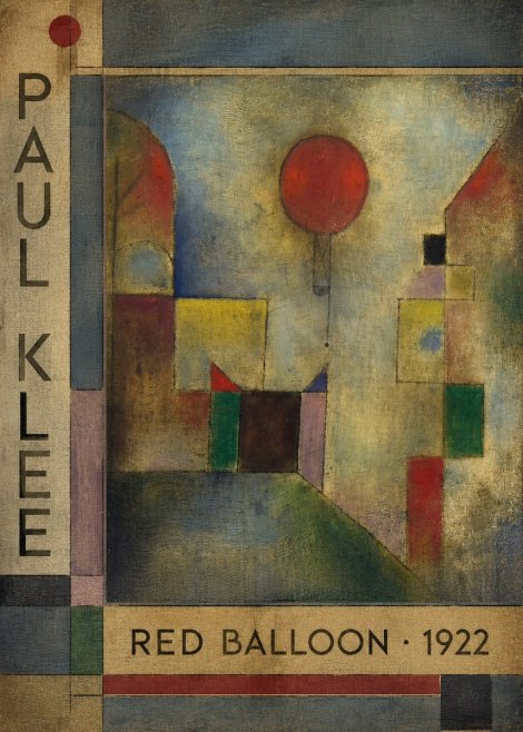 Paul Klee Red Balloon No2 - Affiche