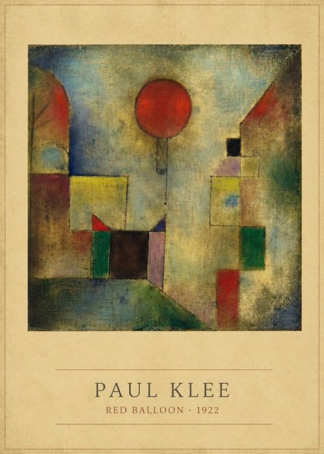 Paul Klee Red Balloon No3 - Affiche