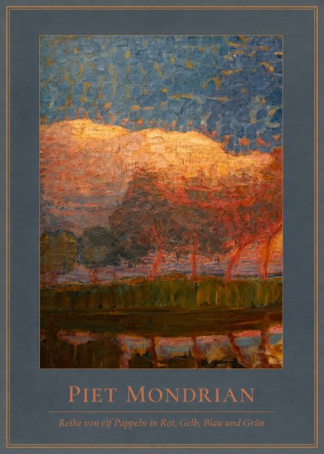 Piet Mondrian Reihe Von Elf Pappeln in Rot, Gelb, Blau Und Grün No4 - Affiche
