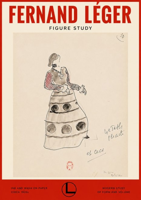 Fernand Léger Costume Design for Le Patin No2 - Affiche