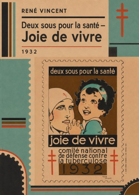 René Vincent Deux Sous Pour La Santé - Joie De Vivre No4 - Affiche