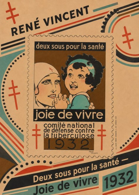 René Vincent Deux Sous Pour La Santé - Joie De Vivre No5 - Affiche