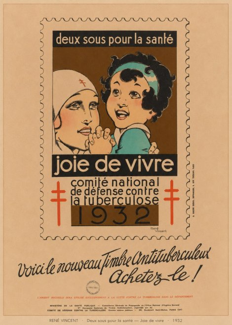 René Vincent Deux Sous Pour La Santé - Joie De Vivre No6 - Affiche