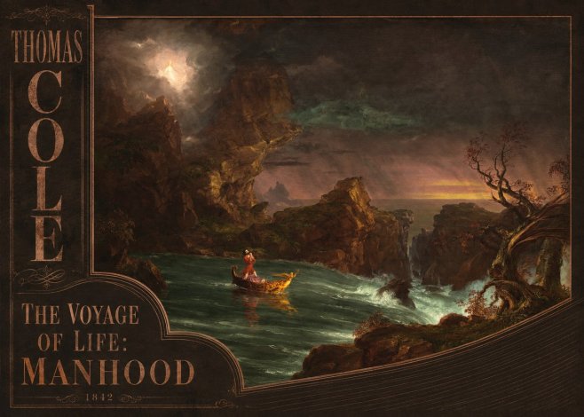 Thomas Cole The Voyage of Life: Manhood I No2 - Affiche