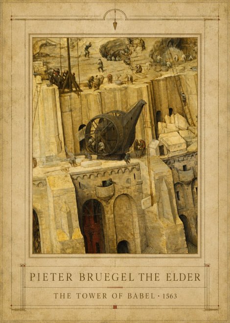 Pieter Bruegel The Tower of Babel VII No4 - Affiche
