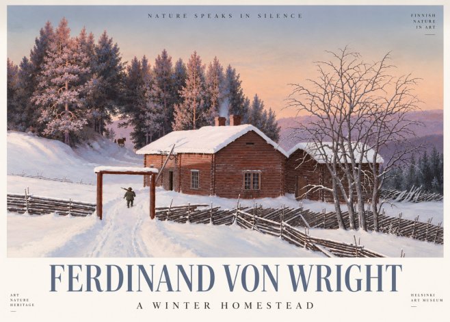 Ferdinand von Wright Winter at the Forest Edge No4 - Affiche