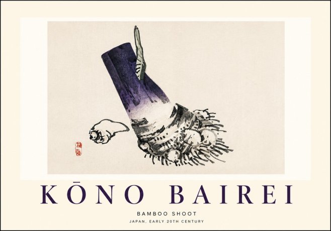 Kōno Bairei Bamboo Shoot No1 - Affiche