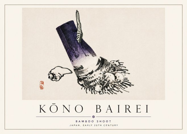 Kōno Bairei Bamboo Shoot No6 - Affiche
