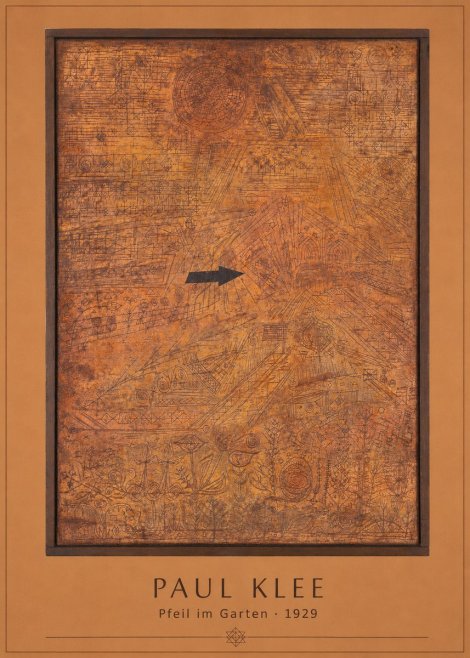 Paul Klee Pfeil Im Garten No3 - Affiche