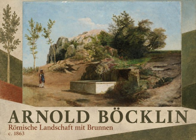 Arnold Böcklin Römische Landschaft Mit Brunnen No5 - Affiche