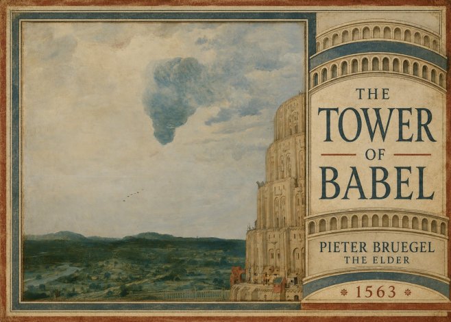 Pieter Bruegel The Tower of Babel VIII No5 - Affiche