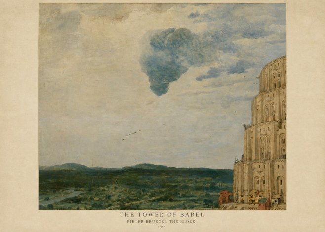 Pieter Bruegel The Tower of Babel VIII No6 - Affiche